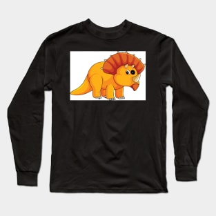 yellow t rex Long Sleeve T-Shirt